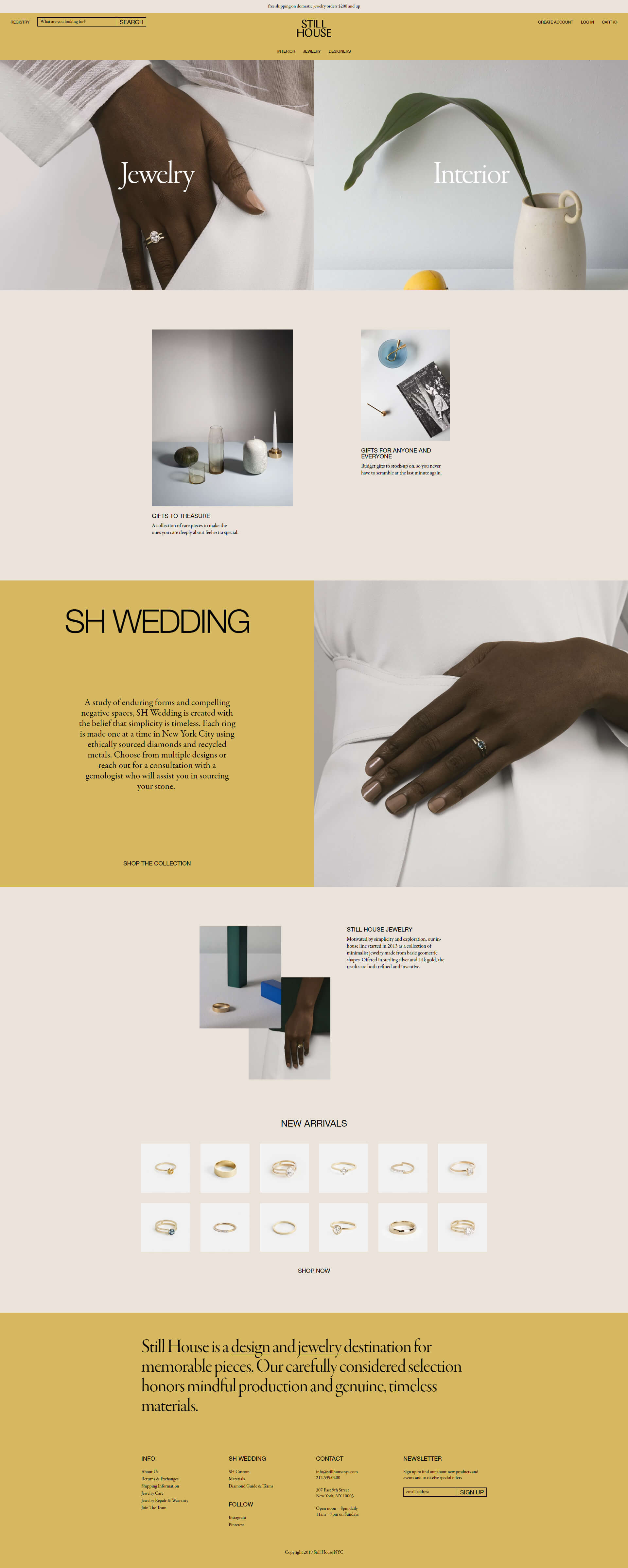 minimal jewelry and goods for the home &ndash; Still House NYC