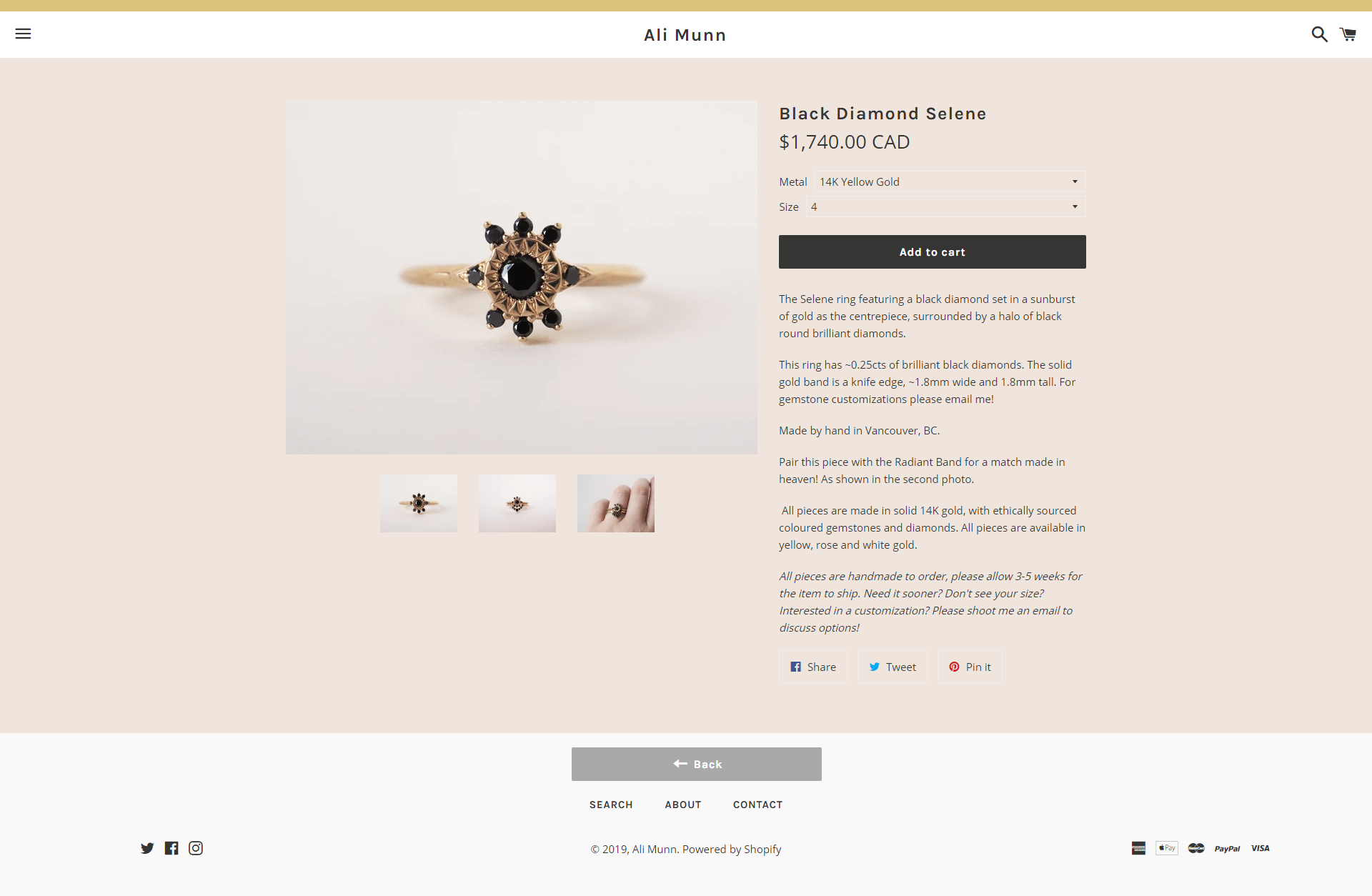 Black Diamond Selene &ndash; Ali Munn