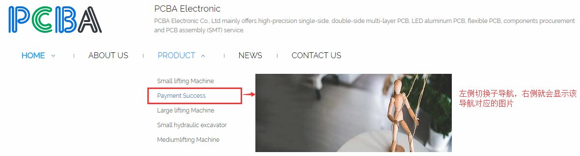 二级导航带大图的效果